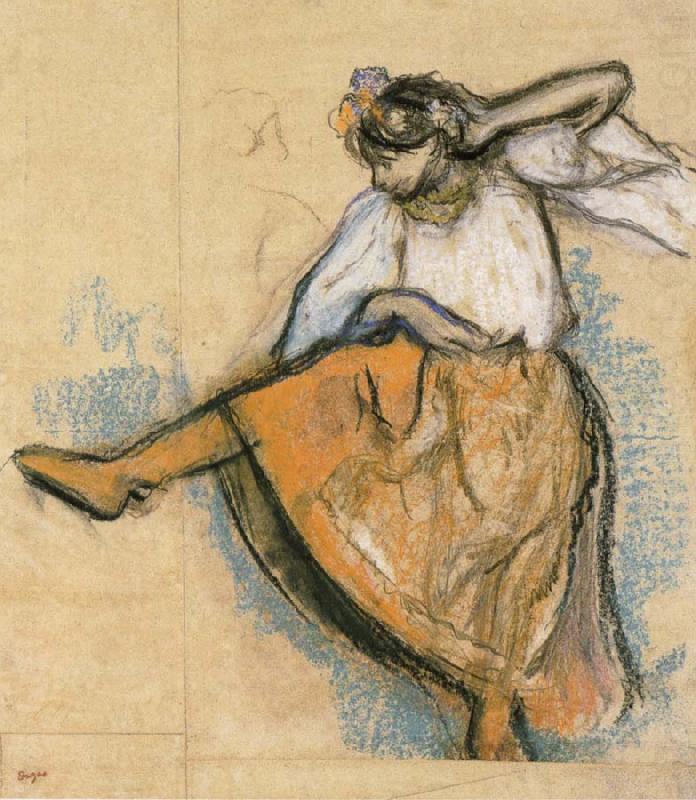 Russian Dancer, Edgar Degas